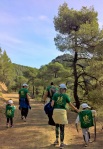 Evia Greece with kids trekking